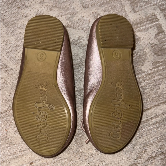 Cat & Jack Kids' Size 5 Toddler Pink Rose Gold Dress Shoes - Picture 6 of 6